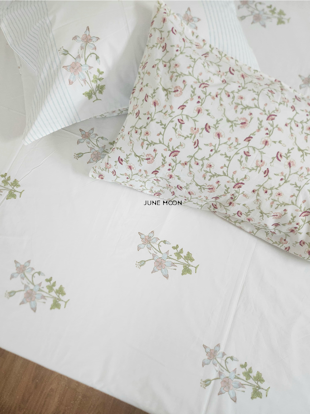 Darling Dainty - Block Printed Bedsheet Set