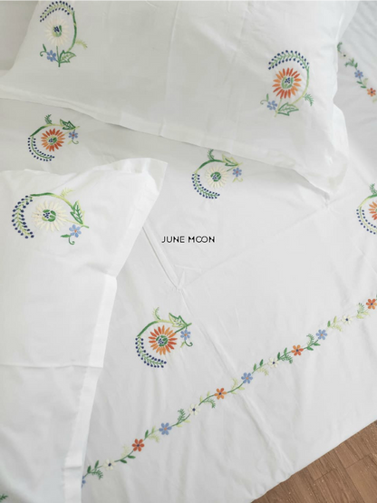 Celine - Embroidered Bedsheet Set