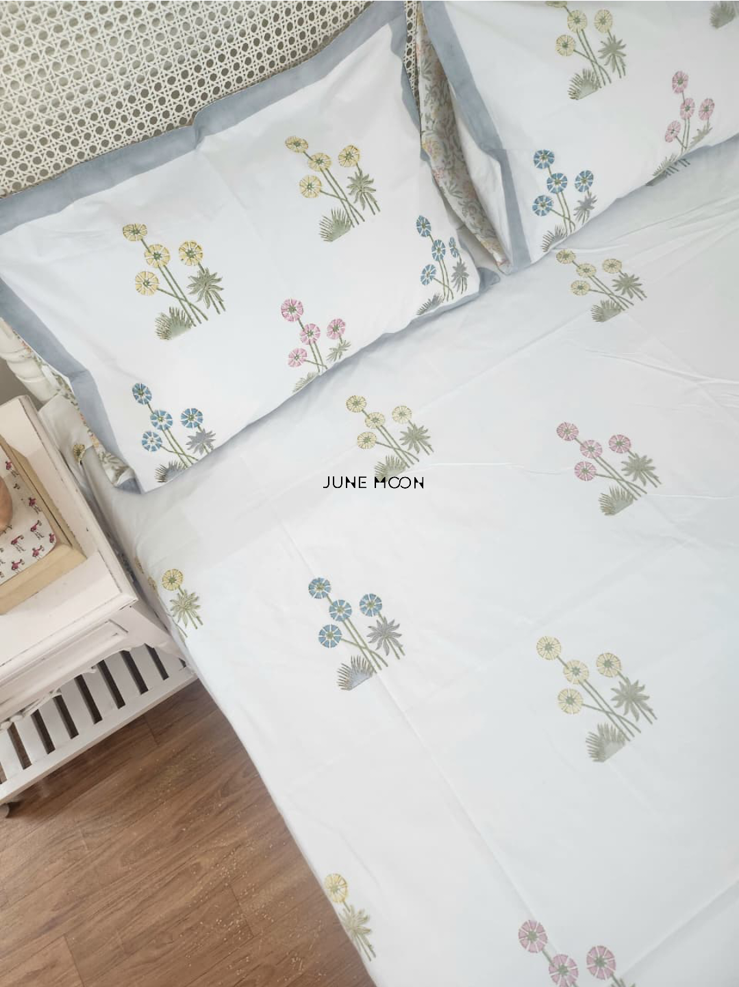 Countryside - Block Printed Bedsheet Set