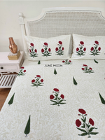 Load image into Gallery viewer, Uphaar - Block Printed Bedsheet Set (Thick Cotton)
