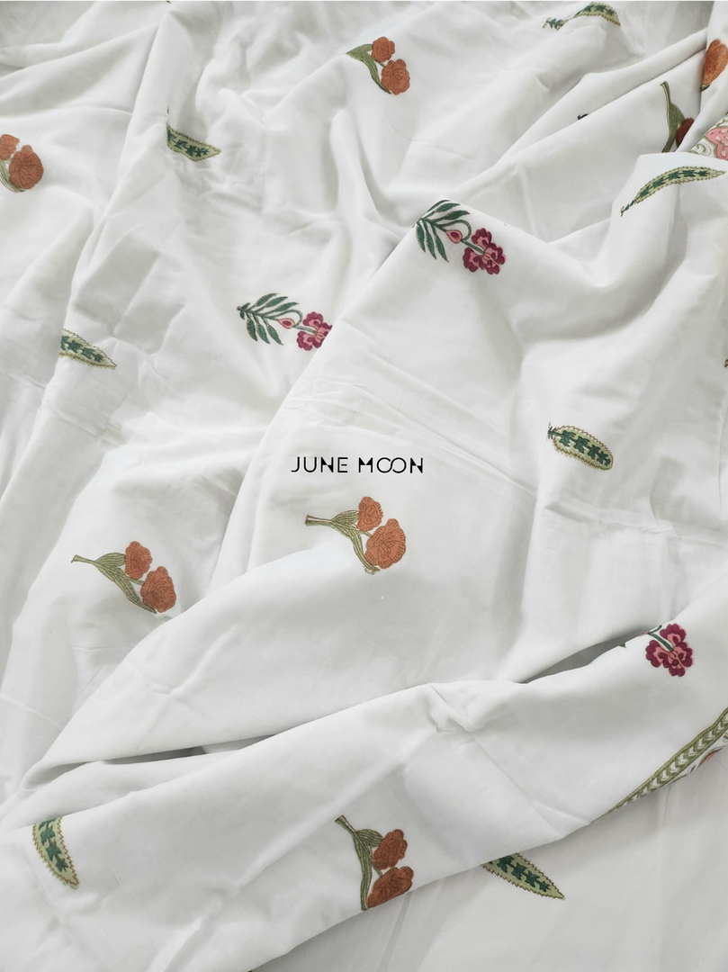 Shades of Grace - Block Printed Muslin Dohar