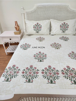 Load image into Gallery viewer, Uphaar - Block Printed Bedsheet Set (Thick Cotton)
