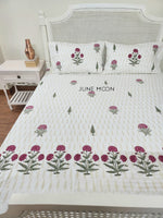 Load image into Gallery viewer, Zehnaseeb - Block Printed Bedsheet Set
