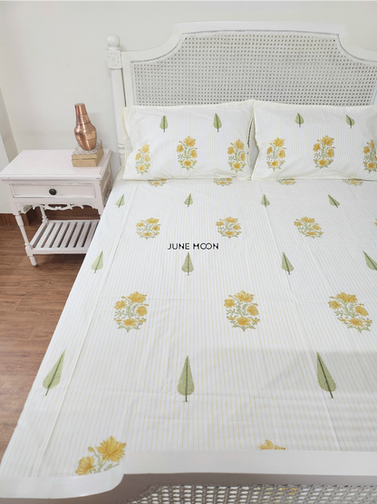 Tinted Nook - Block Printed Bedsheet Set