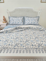 Load image into Gallery viewer, Nehar - Block Printed Muslin Quilt
