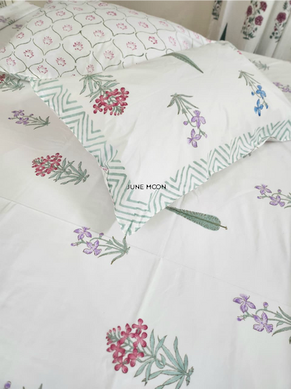 Sweet Hope - Block Printed Bedsheet Set