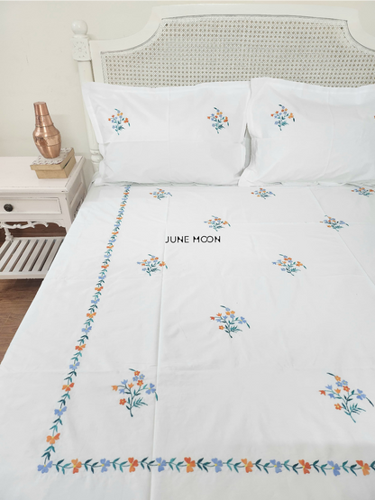 Celia - Embroidered Bedsheet Set