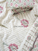 Load image into Gallery viewer, Darling Dainty - Set of 2 Single Quilts (Cream Base)
