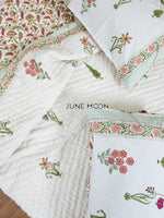 Load image into Gallery viewer, Summer Rouge - Block Printed Muslin Quilt
