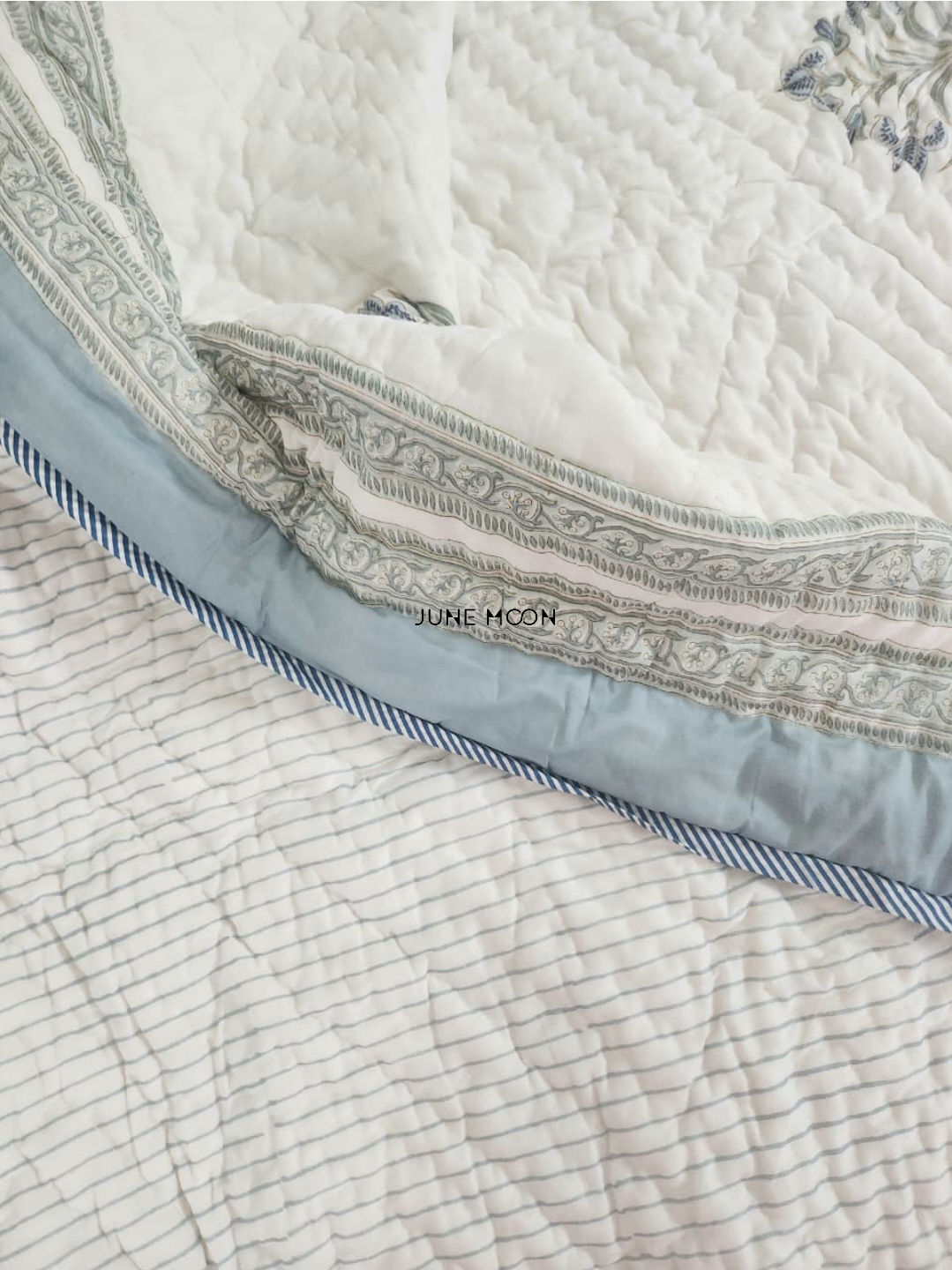 Riverside - Block Printed Muslin Quilt