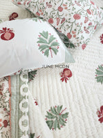 Load image into Gallery viewer, Born To Be Loved - Block Printed Muslin Quilt
