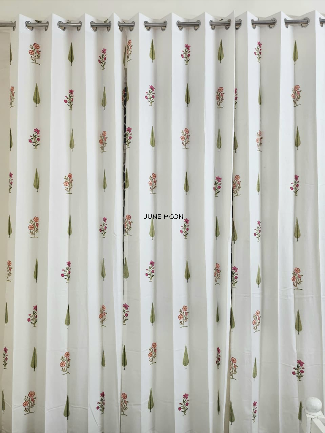 Summer Rouge - Block Printed Curtains