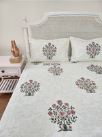 Load image into Gallery viewer, Uphaar - Block Printed Bedsheet Set (Thick Cotton)
