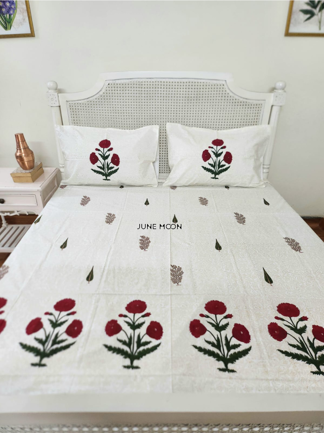 Mehreen - Block Printed Bedsheet Set