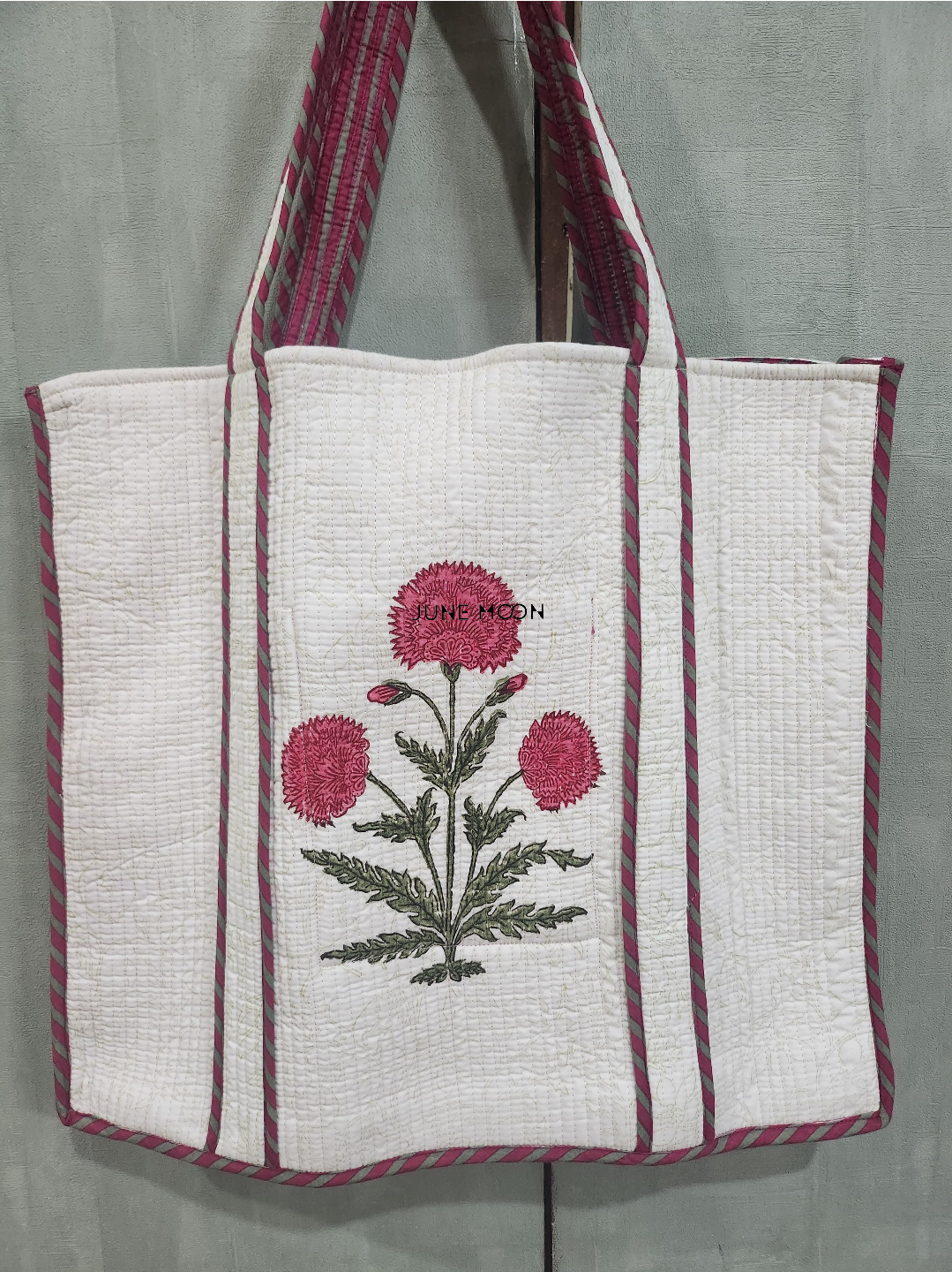 Roza - Block Printed Tote Bag