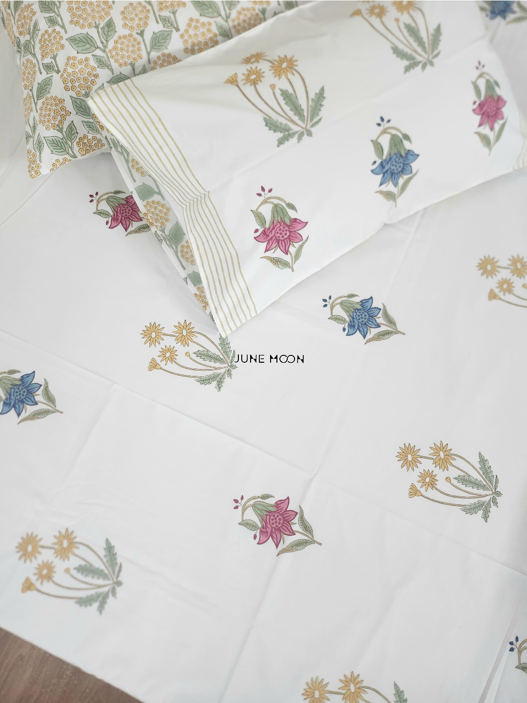 Hues Of India - Block Printed Bedsheet Set