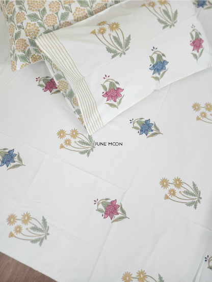 Hues Of India - Block Printed Bedsheet Set