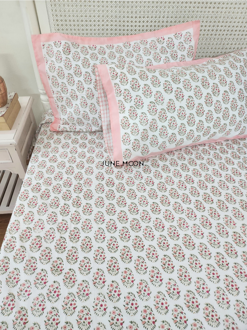 Nikhaar - Block Printed Bedsheet Set
