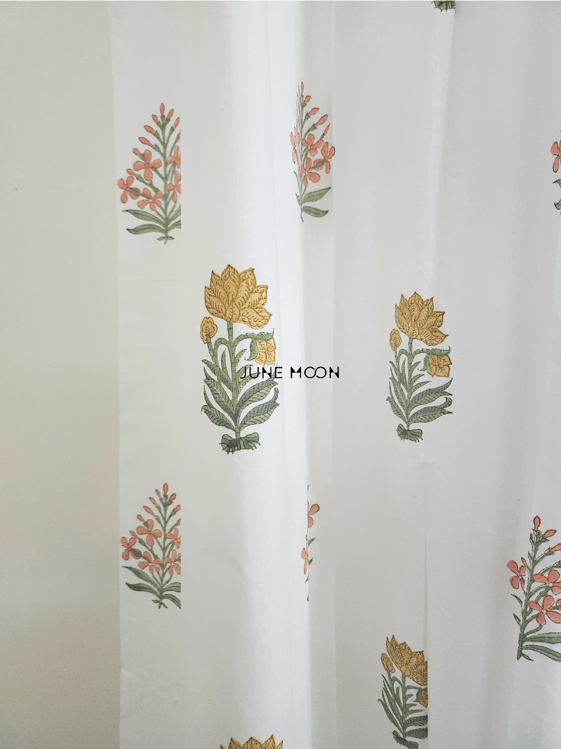 Gold Dust - Block Printed Curtains