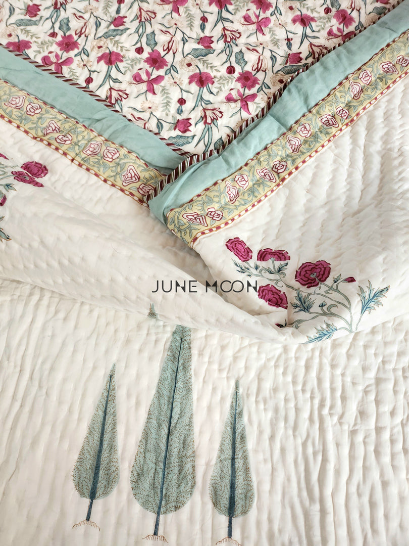 Rose Blush - Set of 2 Single Quilts