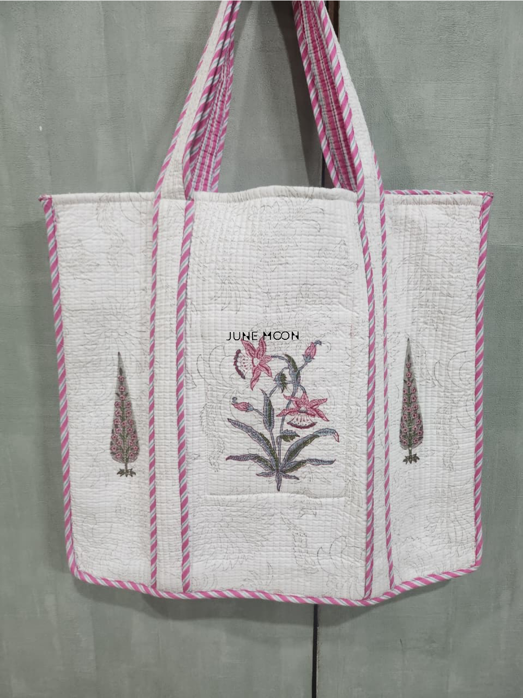 Roza - Block Printed Tote Bag