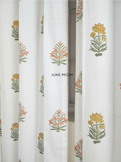 Gold Dust - Block Printed Curtains