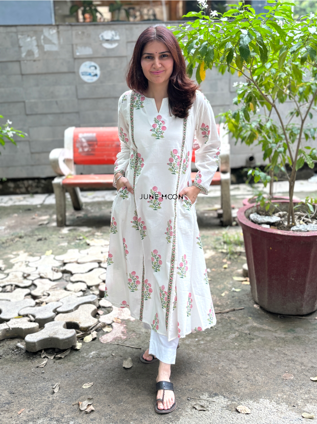 Mihika - Block Printed Cotton Kurta