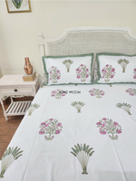 Load image into Gallery viewer, Floresta - Block Printed Bedsheet Set