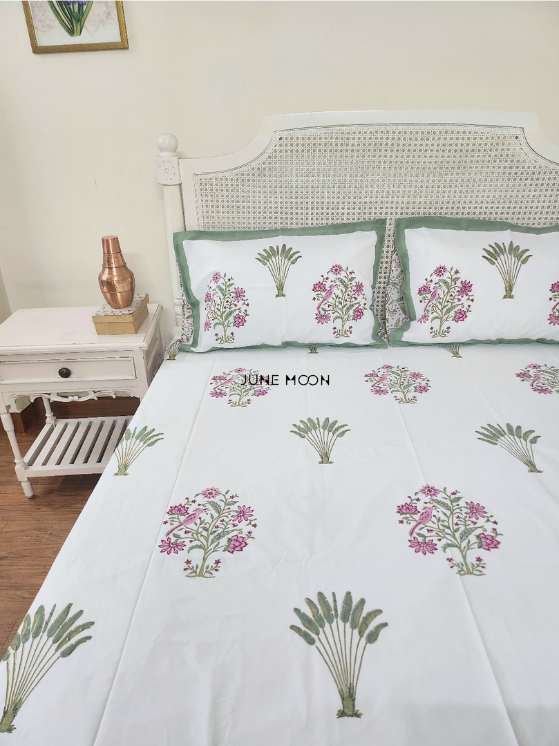 Floresta - Block Printed Bedsheet Set