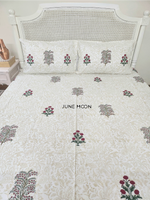 Load image into Gallery viewer, Gul Rang - Block Printed Bedsheet Set
