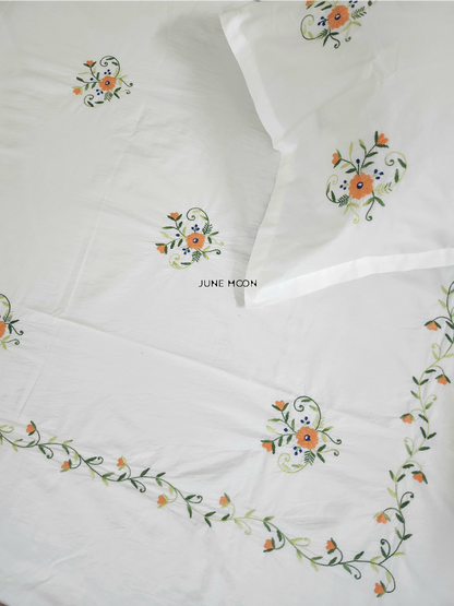 Ginger - Embroidered Bedsheet Set