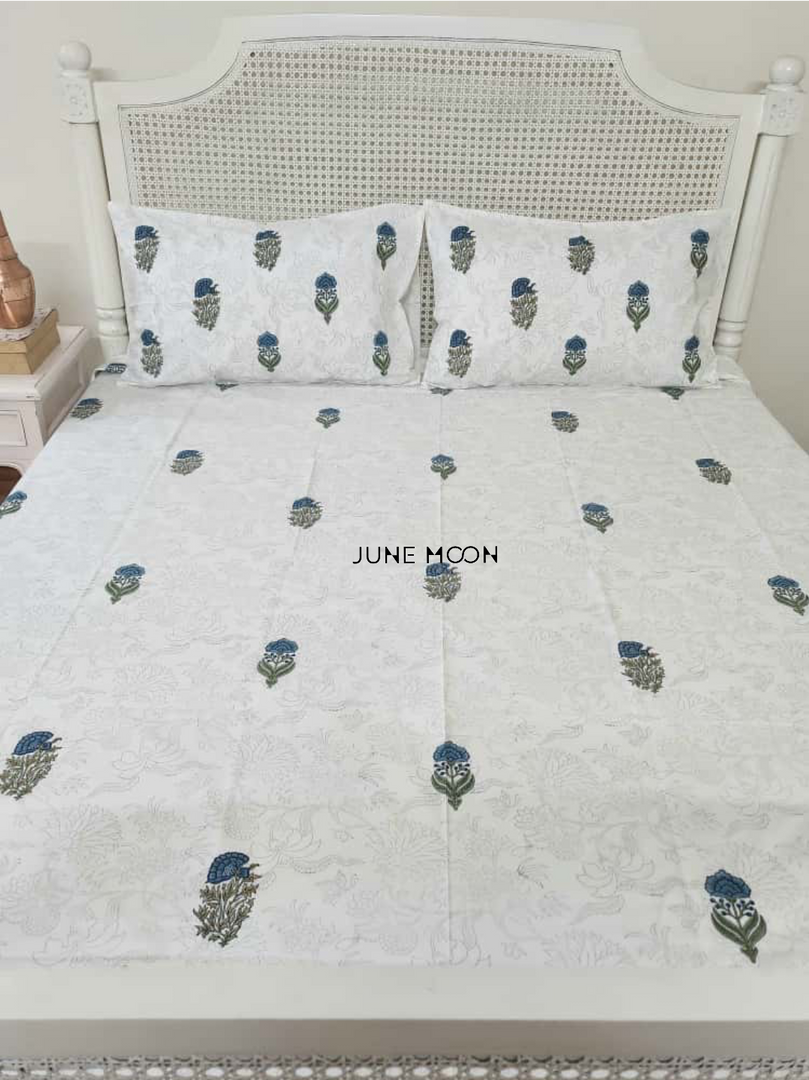 Sitaara - Block Printed Bedsheet Set