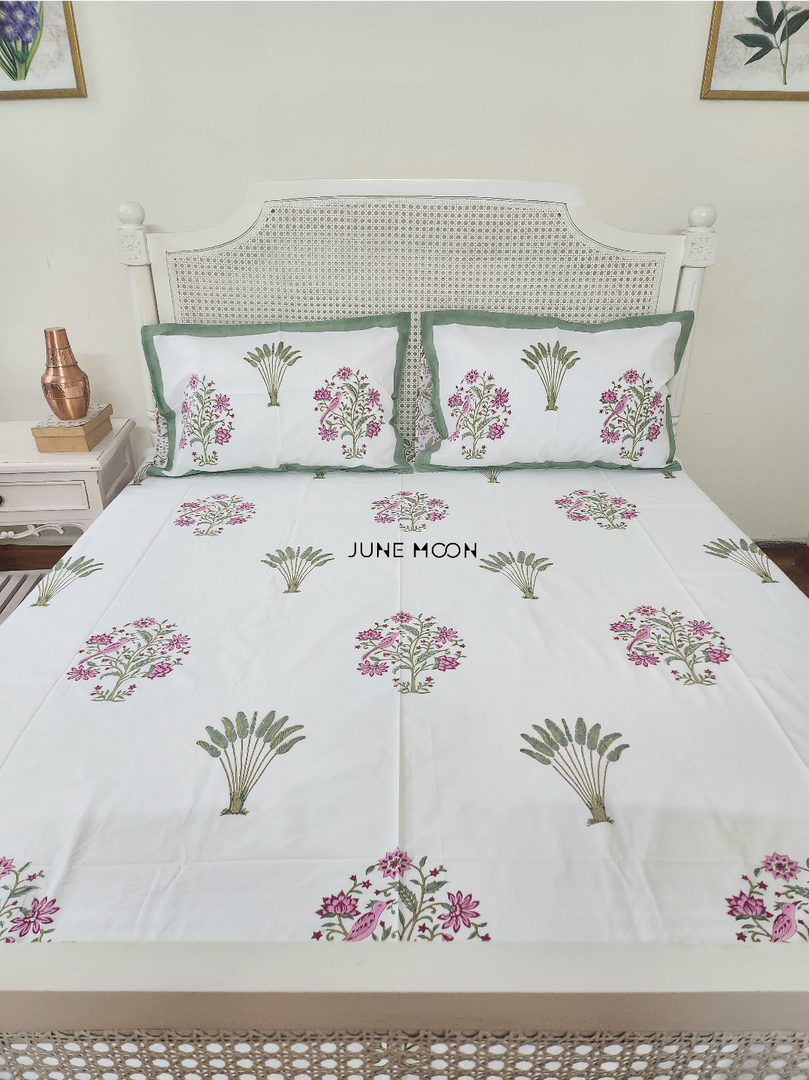 Floresta - Block Printed Bedsheet Set