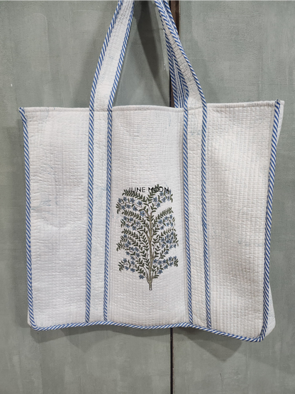 Roza - Block Printed Tote Bag