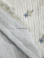 Load image into Gallery viewer, In The Sky - Block Printed Muslin Quilt
