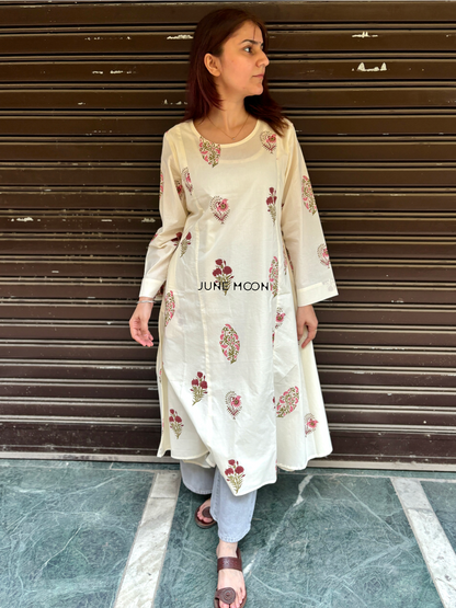 Saundarya - Block Printed Kurta