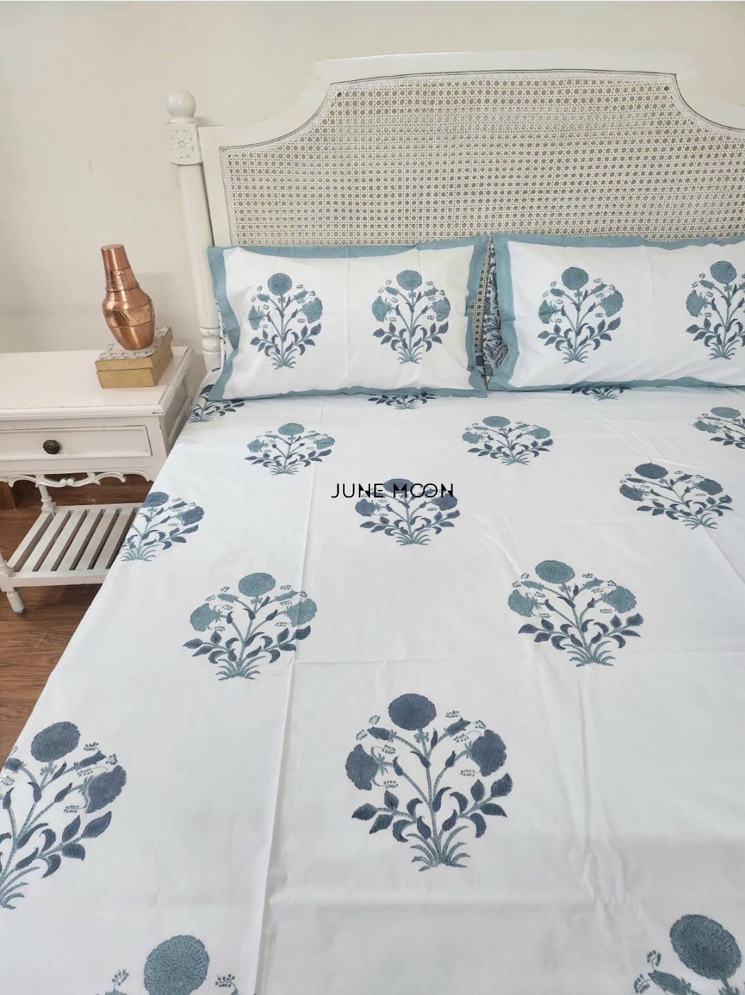 Vasundhara - Block Printed Bedsheet Set