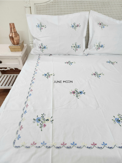 Adele - Embroidered Bedsheet Set