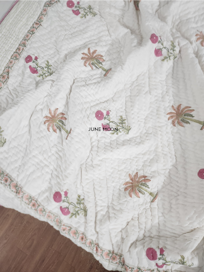 Vasundhara - Block Printed Muslin Quilt
