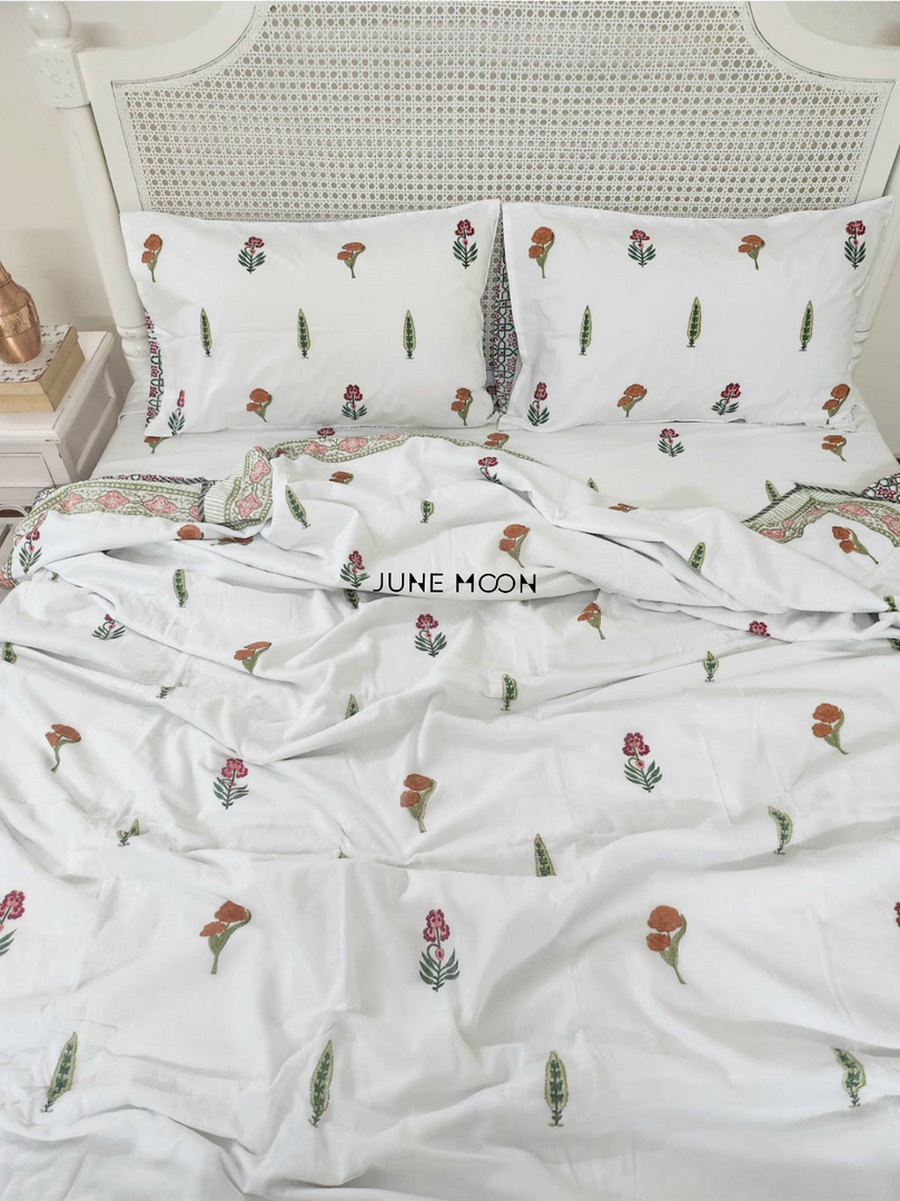 Shades of Grace - Block Printed Muslin Dohar