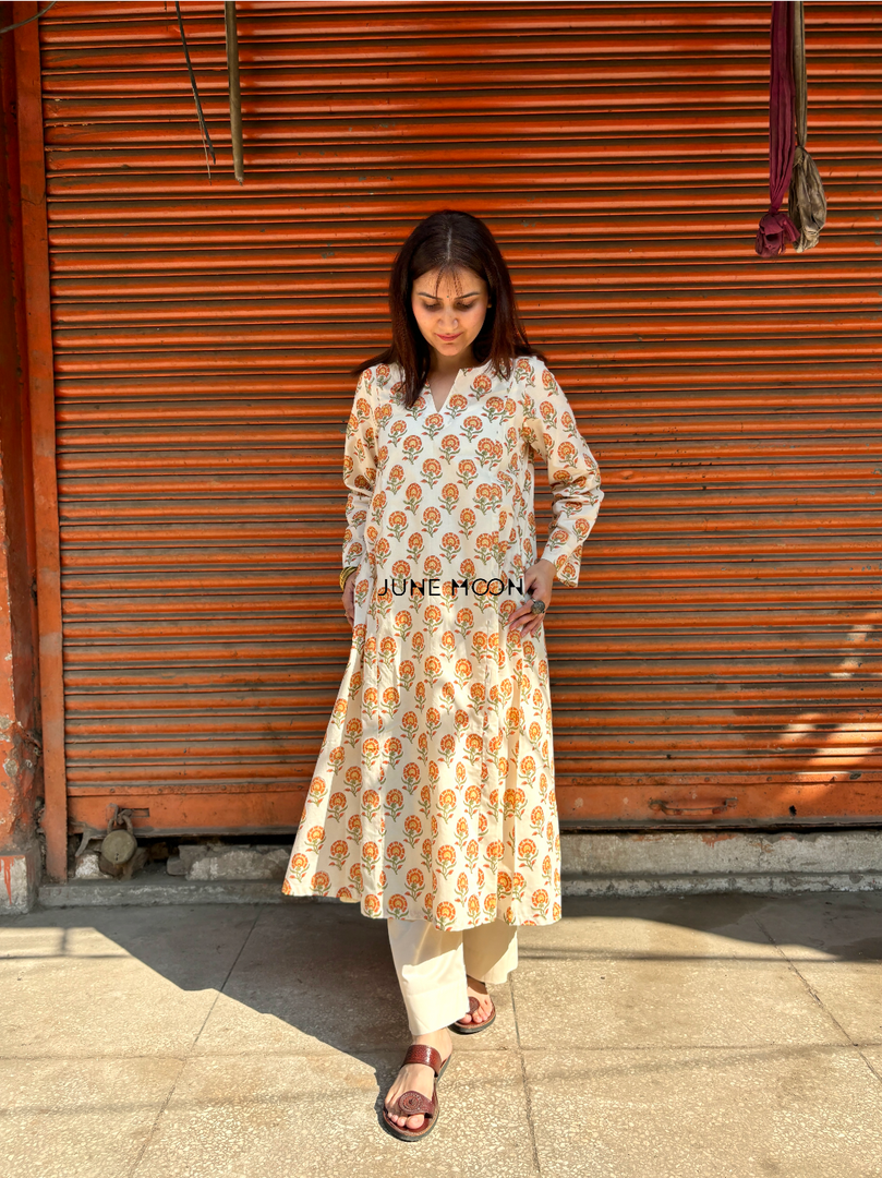 Zohra - Block Printed Kurta