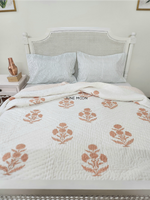 Load image into Gallery viewer, Garden To Earth - Block Printed Muslin Quilt