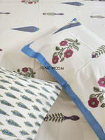 Load image into Gallery viewer, Honey Glaze - Block Printed Bedsheet Set (Cream Base)
