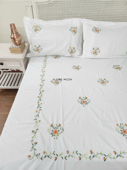 Ginger - Embroidered Bedsheet Set