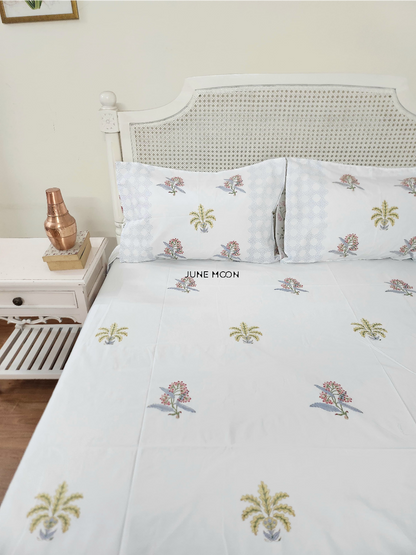 Noor - Block Printed Bedsheet Set