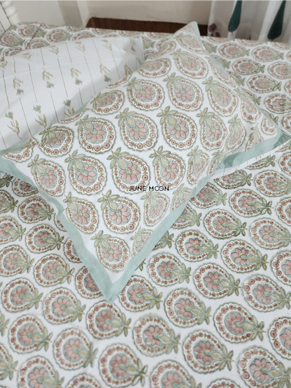 Summer House - Block Printed Bedsheet Set