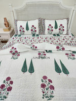 Load image into Gallery viewer, Rose Blush - Quilted Bedcover Set

