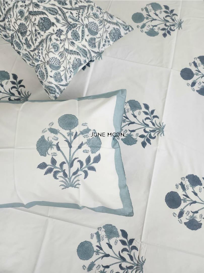 Vasundhara - Block Printed Bedsheet Set