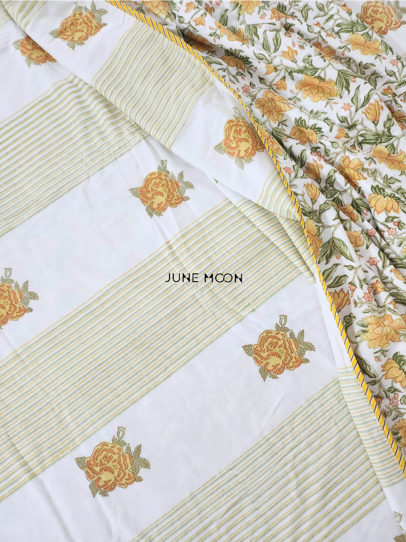 Women of Spring - Block Printed Muslin Dohar