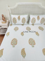 Load image into Gallery viewer, Sunehre Pal - Block Printed Bedsheet Set
